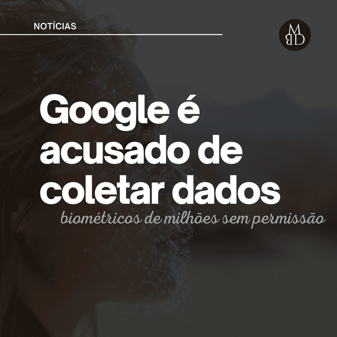 Arte sobre coleta de dados biométricos.