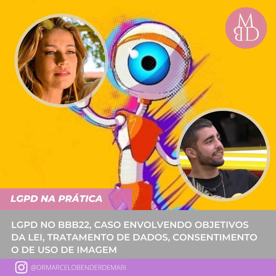Arte sobre LGPD no BBB22.