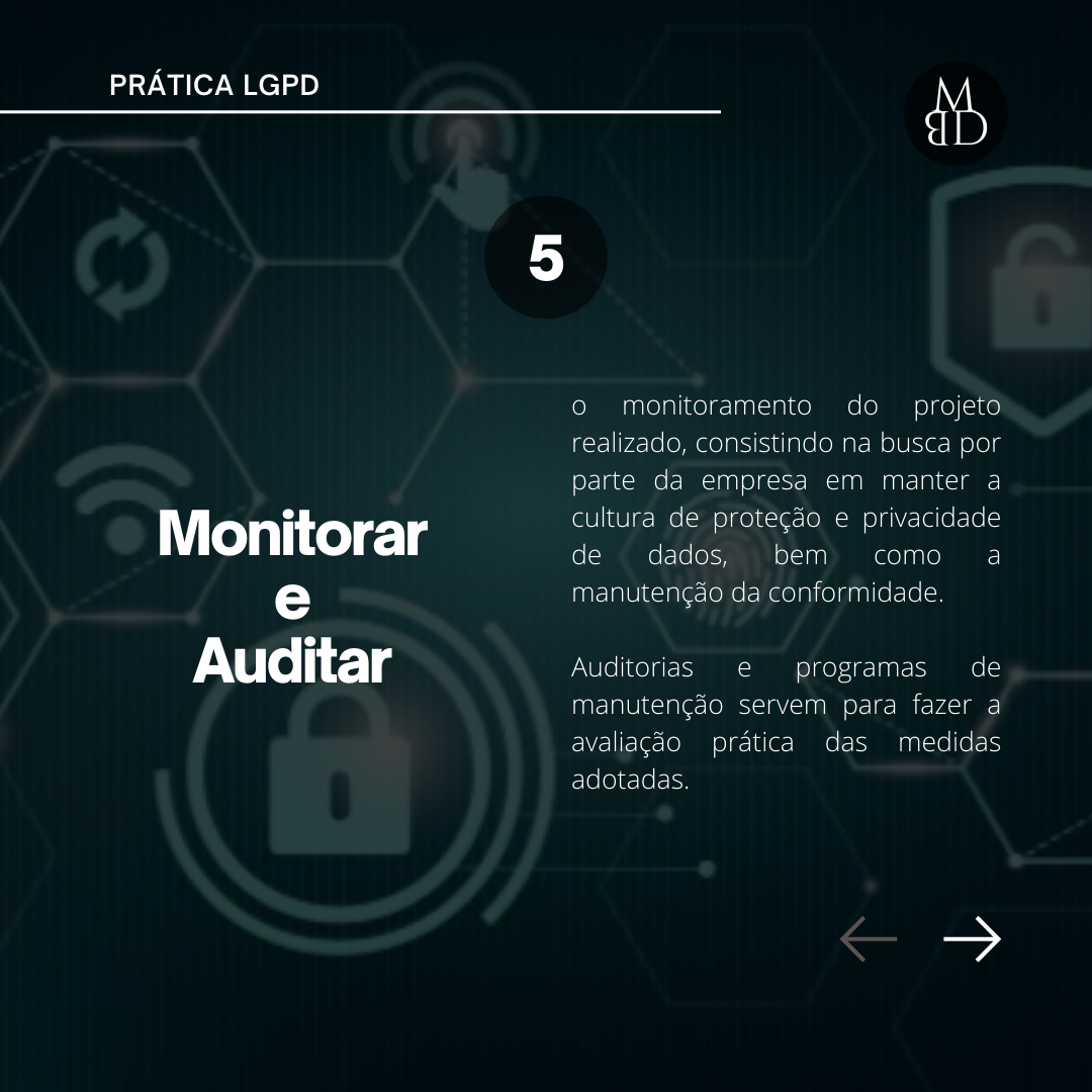 Prática de adequação empresarial à LGPD — lâmina 6 de 7.