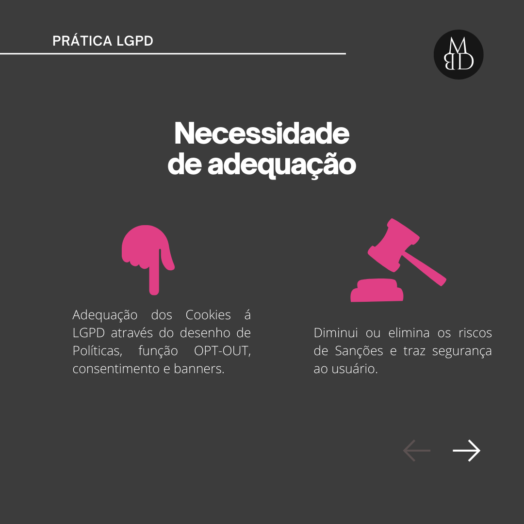 Cookies na prática: escolhas de navegação — lâmina 3 de 4.