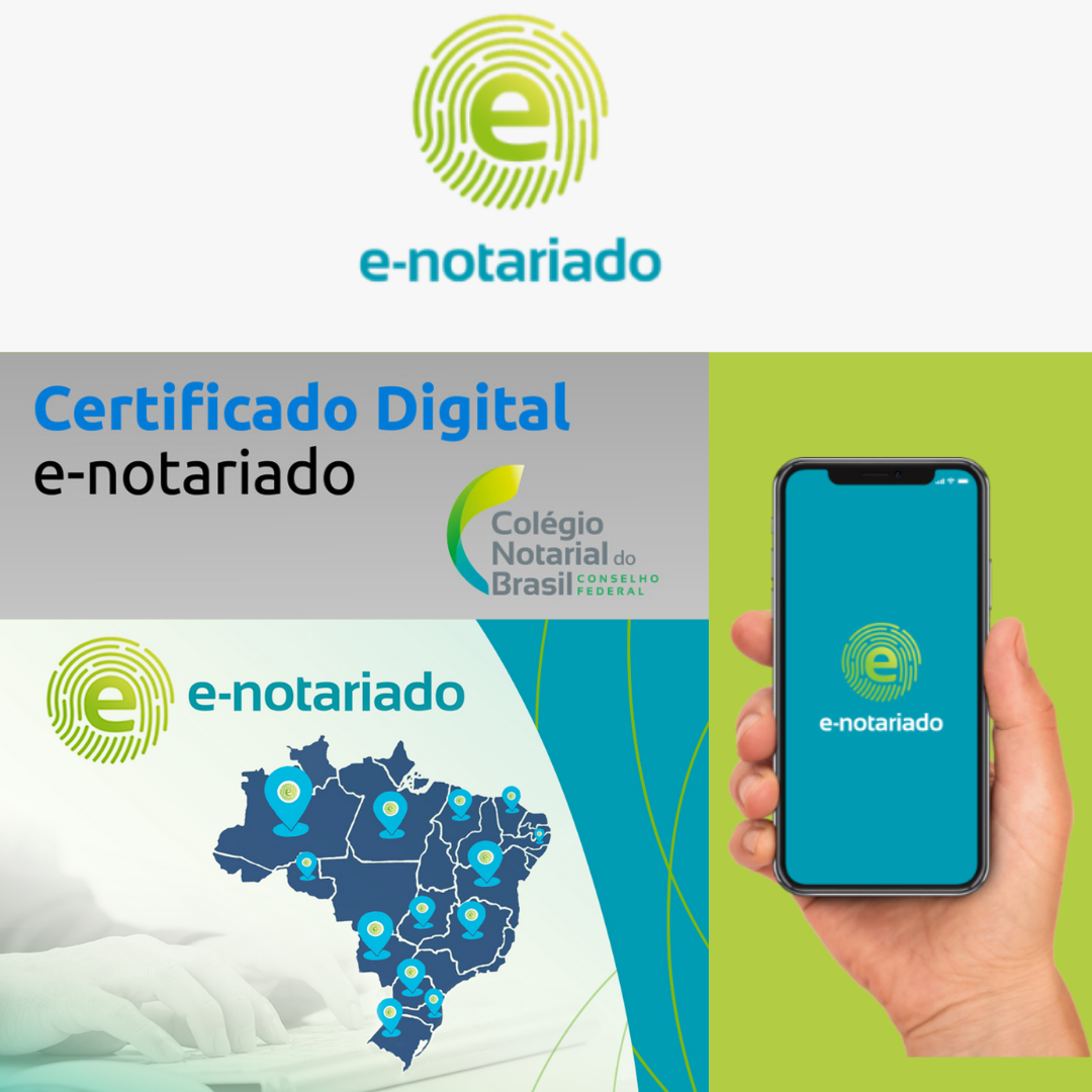 E-Notariado e certificado digital — lâmina 1 de 7.