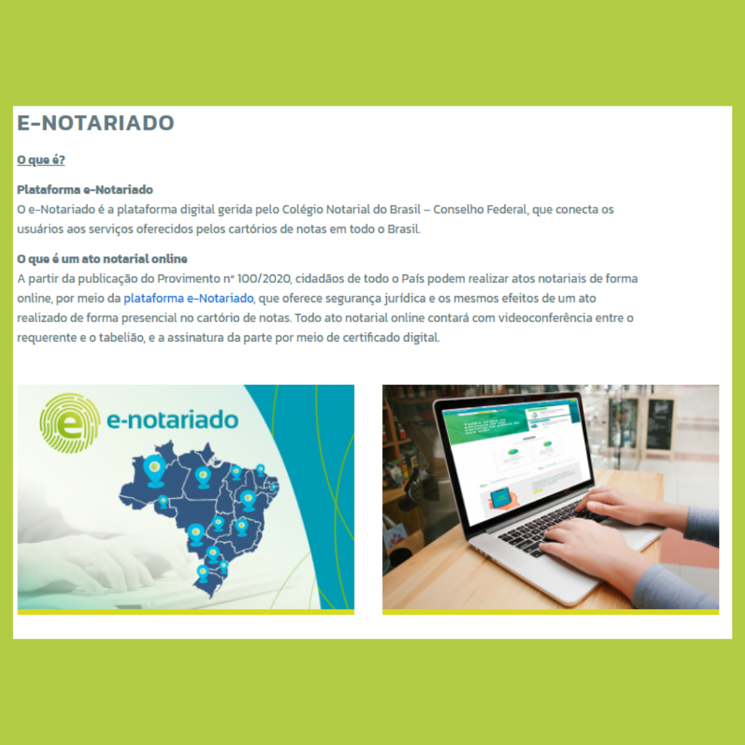 E-Notariado e certificado digital — lâmina 2 de 7.