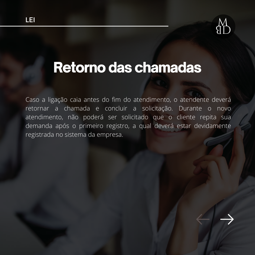 Lei do SAC e atendimento ao consumidor — lâmina 6 de 10.