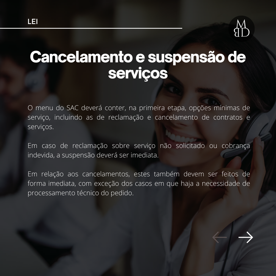 Lei do SAC e atendimento ao consumidor — lâmina 7 de 10.