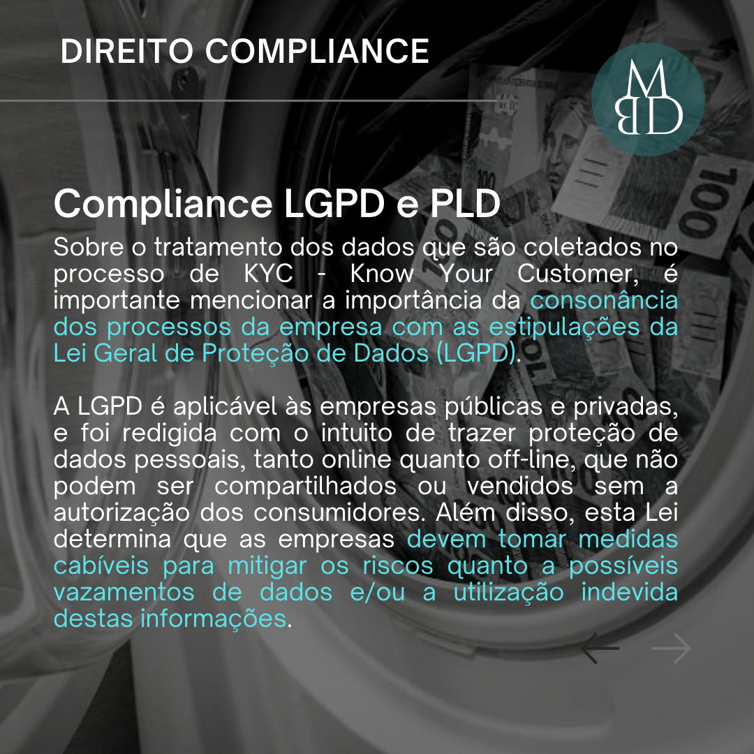 PLD e LGPD: pontos de contato em compliance — lâmina 7 de 10.