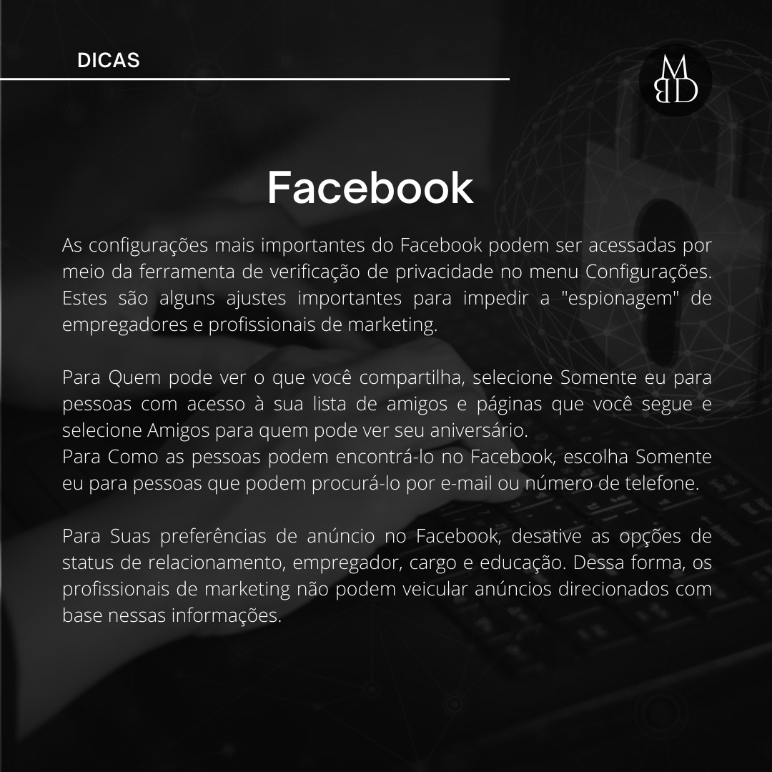 Privacidade na internet — lâmina 4 de 7.
