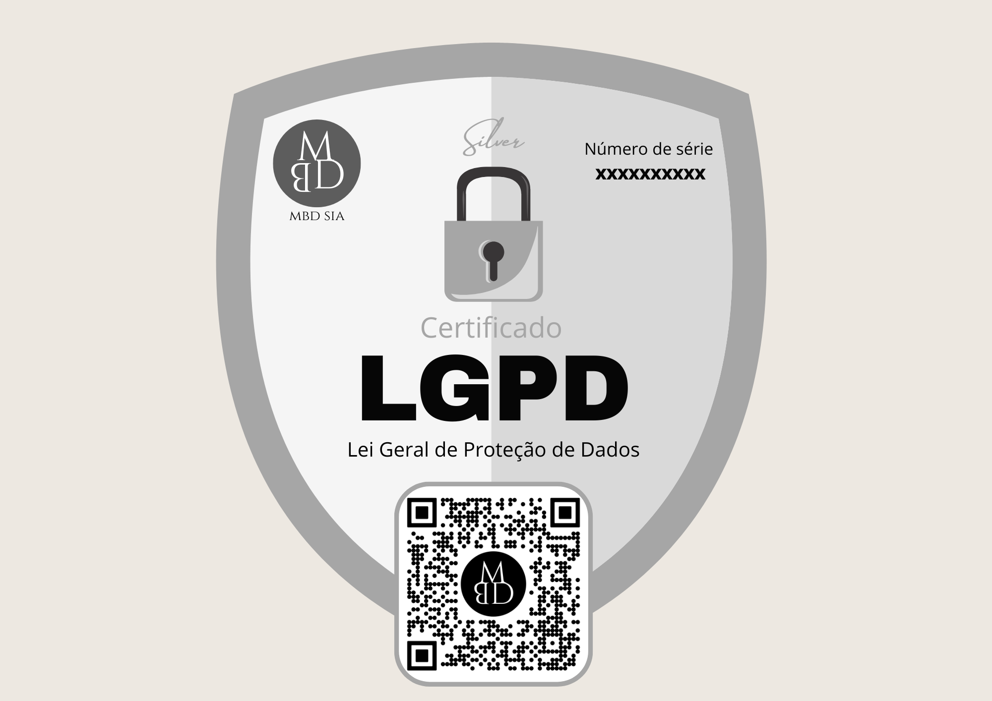 Selo Silver de certificação LGPD da MBD SIA